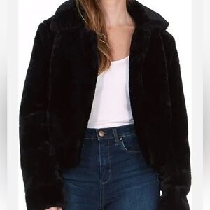 Wild Fable Black Faux Fur Coat